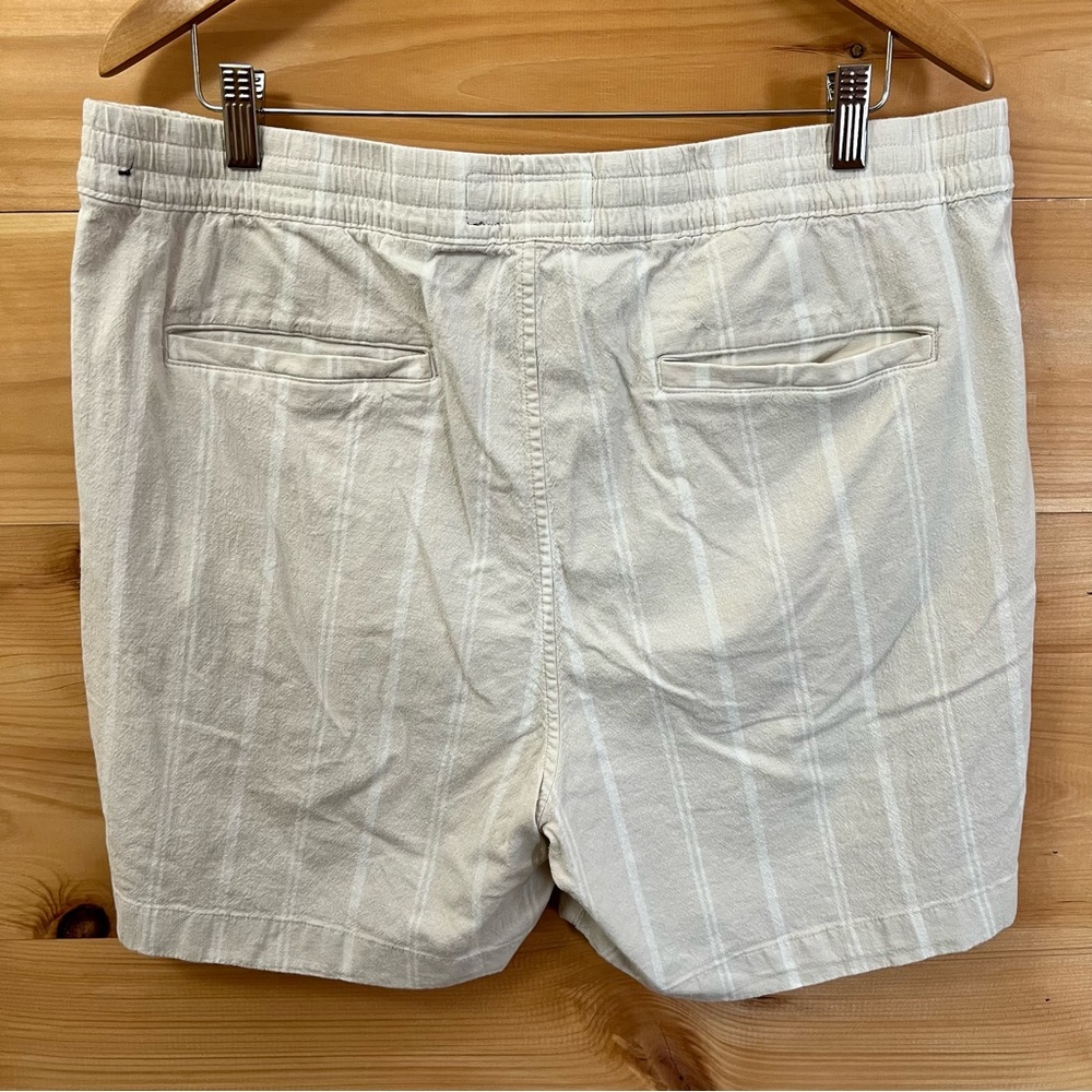 Abercrombie & Fitch Men’s Natural/White Linen/Cotton Blend Casual Shorts Size XL - Picture 5 of 8